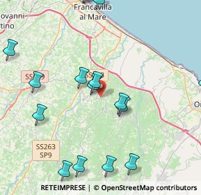 Mappa Contrada Piane, 66010 Miglianico CH, Italia (5.9745)