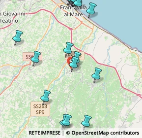 Mappa Via Circonvallazione Colle, 66010 Miglianico CH, Italia (5.677)