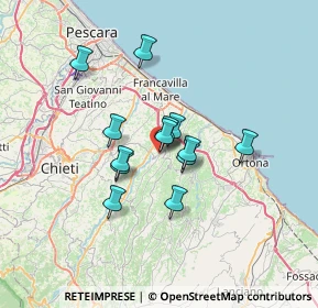 Mappa Via Roma, 66010 Miglianico CH, Italia (5.19769)