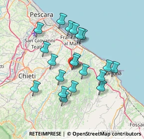 Mappa Via Roma, 66010 Miglianico CH, Italia (6.6845)