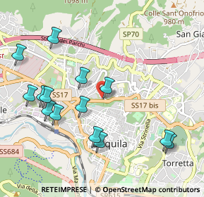 Mappa Viale Della Croce Rossa, 67100 L'Aquila AQ, Italia (1.16071)