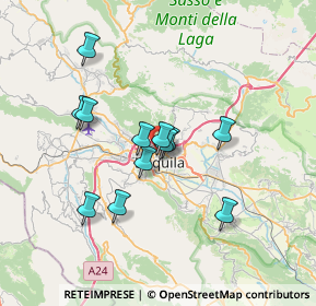 Mappa Viale Della Croce Rossa, 67100 L'Aquila AQ, Italia (6.05)