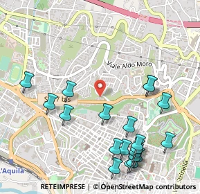 Mappa Viale Della Croce Rossa, 67100 L'Aquila AQ, Italia (0.654)