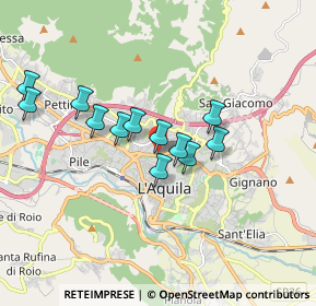 Mappa Viale Della Croce Rossa, 67100 L'Aquila AQ, Italia (1.53833)