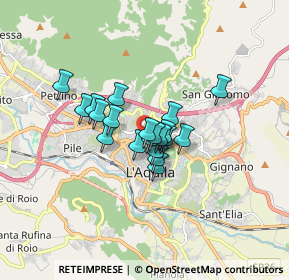 Mappa Viale Della Croce Rossa, 67100 L'Aquila AQ, Italia (1.0735)