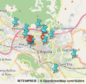 Mappa Viale Della Croce Rossa, 67100 L'Aquila AQ, Italia (1.62077)