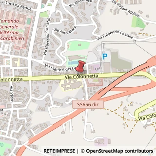 Mappa Via Colonnetta, 118, 66100 Chieti CH, Italia, 66100 Chieti, Chieti (Abruzzo)