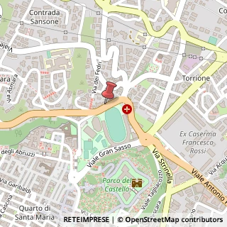 Mappa Viale Croce Rossa, 95, 67100 L'Aquila, L'Aquila (Abruzzo)