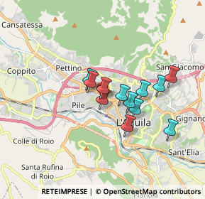 Mappa Via Giovanni di Vincenzo, 67100 L'Aquila AQ, Italia (1.3575)