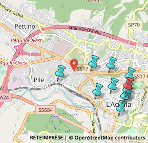 Mappa Via Giovanni di Vincenzo, 67100 L'Aquila AQ, Italia (1.25)