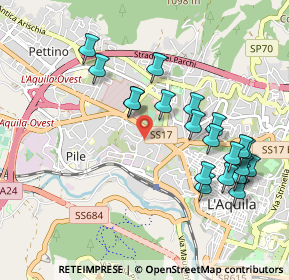Mappa Via Giovanni di Vincenzo, 67100 L'Aquila AQ, Italia (1.0575)