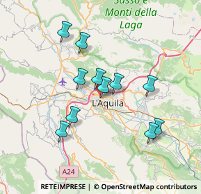 Mappa Via Giovanni di Vincenzo, 67100 L'Aquila AQ, Italia (6.64182)