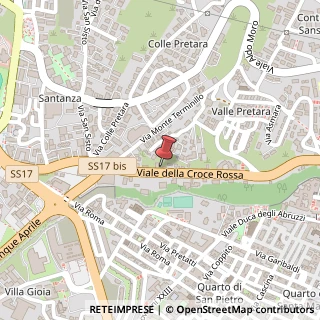 Mappa Viale Croce Rossa, 149, 67100 L'Aquila, L'Aquila (Abruzzo)