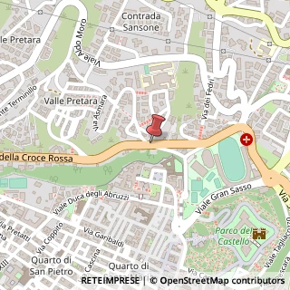 Mappa Viale della Croce Rossa,  115, 67100 L'Aquila, L'Aquila (Abruzzo)