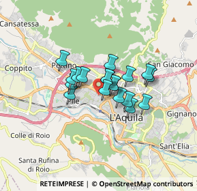 Mappa Via Mario Tradardi, 67100 L'Aquila AQ, Italia (1.11474)