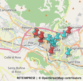 Mappa Via Mario Tradardi, 67100 L'Aquila AQ, Italia (1.3325)