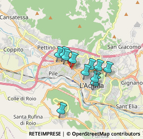 Mappa Via Mario Tradardi, 67100 L'Aquila AQ, Italia (1.25091)