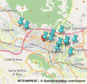 Mappa Via Mario Tradardi, 67100 L'Aquila AQ, Italia (1.7025)