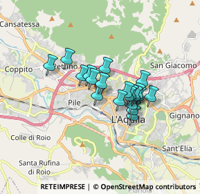 Mappa Via Mario Tradardi, 67100 L'Aquila AQ, Italia (1.218)