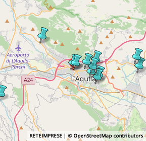 Mappa Via Mario Tradardi, 67100 L'Aquila AQ, Italia (3.46583)