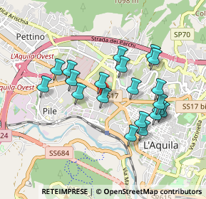 Mappa Via Mario Tradardi, 67100 L'Aquila AQ, Italia (0.868)