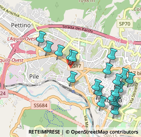 Mappa Via Mario Tradardi, 67100 L'Aquila AQ, Italia (1.182)