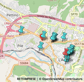 Mappa Via Mario Tradardi, 67100 L'Aquila AQ, Italia (1.081)