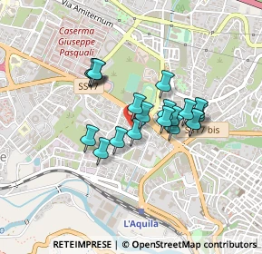 Mappa Via Mario Tradardi, 67100 L'Aquila AQ, Italia (0.3415)