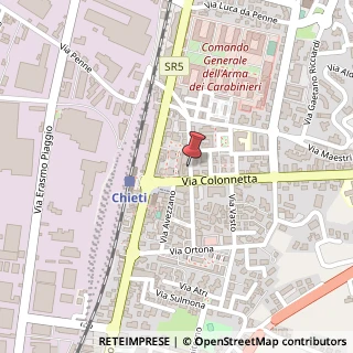 Mappa Via Pasquale de Virgiliis, 6, 66100 Chieti, Chieti (Abruzzo)