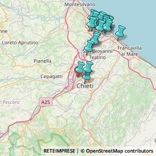 Mappa Via Aldo Moro, 66100 Chieti CH, Italia (9.691)