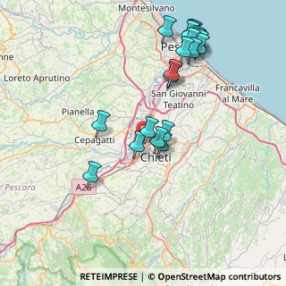 Mappa Via Aldo Moro, 66100 Chieti CH, Italia (8.8415)