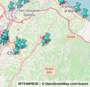 Mappa Via del Convento, 66010 Ripa Teatina CH, Italia (6.646)