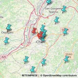 Mappa Via delle Robinie, 66100 Chieti CH, Italia (4.7585)