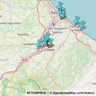 Mappa Via delle Robinie, 66100 Chieti CH, Italia (7.98545)