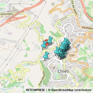 Mappa Via delle Robinie, 66100 Chieti CH, Italia (0.392)