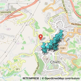 Mappa Via delle Robinie, 66100 Chieti CH, Italia (0.4125)
