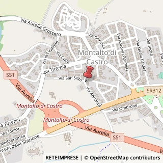 Mappa Via Adriatica, 39, 01014 Montalto di Castro, Viterbo (Lazio)