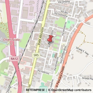 Mappa Via Ramiro Ortiz, 14, 66100 Chieti, Chieti (Abruzzo)