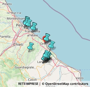 Mappa Via Morello da Ortona, 66026 Ortona CH, Italia (12.9675)