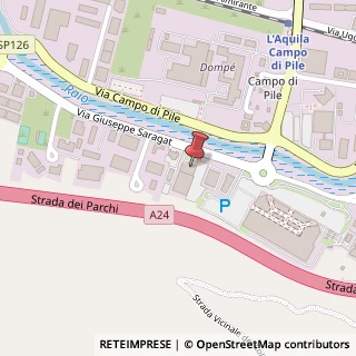 Mappa Via Onorevole Giuseppe Saragat, 24, 67100 L'Aquila, L'Aquila (Abruzzo)