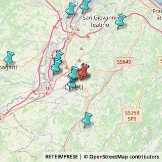 Mappa Via Gaetani dell'Aquila D'Aragona, 66100 Chieti CH, Italia (3.78)