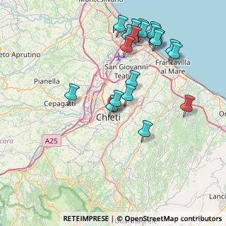 Mappa Via Gaetani dell'Aquila D'Aragona, 66100 Chieti CH, Italia (9.14)