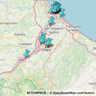 Mappa Via Gaetani dell'Aquila D'Aragona, 66100 Chieti CH, Italia (10.005)