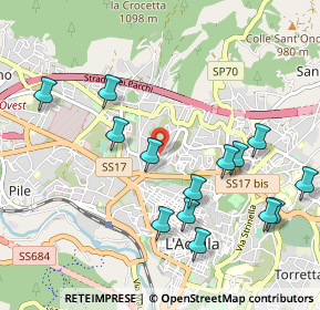 Mappa Via Monte Matese, 67100 L'Aquila AQ, Italia (1.14786)