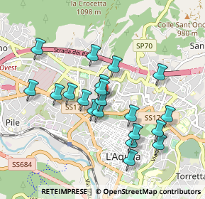 Mappa Via Monte Matese, 67100 L'Aquila AQ, Italia (0.8875)