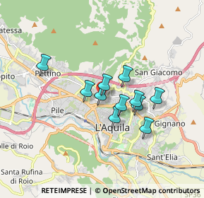 Mappa Via Monte Matese, 67100 L'Aquila AQ, Italia (1.29)