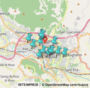 Mappa Via Monte Matese, 67100 L'Aquila AQ, Italia (1.15462)