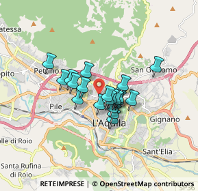 Mappa Via Monte Matese, 67100 L'Aquila AQ, Italia (1.1565)