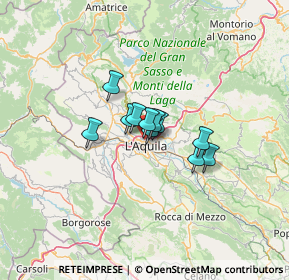 Mappa Via Monte Matese, 67100 L'Aquila AQ, Italia (7.18)