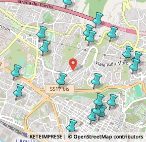 Mappa Via Monte Matese, 67100 L'Aquila AQ, Italia (0.679)